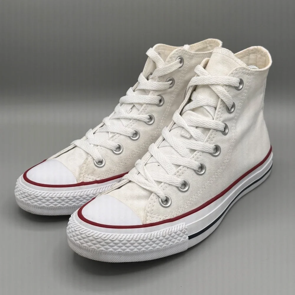 Converse Chuck Taylor All Star High Top Sneakers White Canvas Mens 5 Womens 7 - Picture 7 of 16